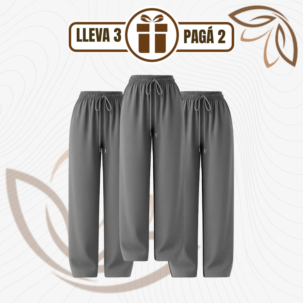 [Llevá 3 Pagá 2] Pantalón Femenino Ariel en Tela tipo Jogger de Cintura Alta (¡Liviano, suelto y sofisticado!)