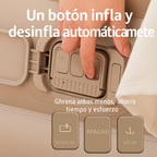 [Llevá 2 Pagá 1] Colchón Portátil de Una Plaza con Triple Revestimiento y Antidesgarro +REGALO: Bomba de Aire Eléctrica