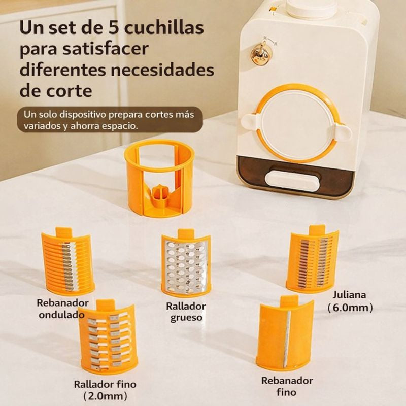 Cortador Automático SmartSlice™ con Cuchillas de Acero Inoxidable y Corte Rápido + REGALO: 3 Cuchillas de Corte Especiales