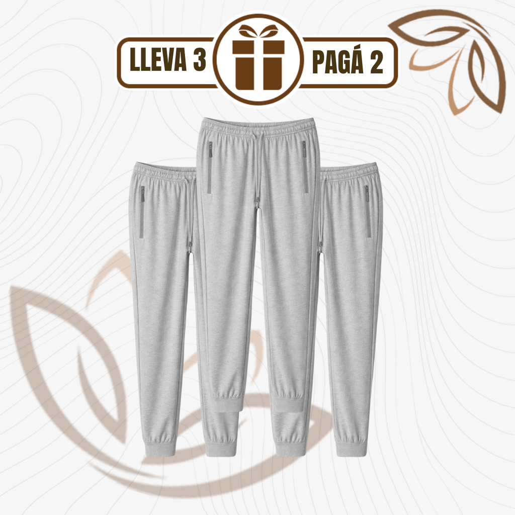 [Llevá 3, Pagá 2] Pantalón Jogger SoftFit™ en Algodón Premium con Cintura Ajustable