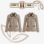 [Leve 2 e Pague 1] Blazer Feminino Isabella em Tweed Premium | Elegância Atemporal e Acabamento Sofisticado